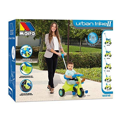 M MOLTO Molto-Urban Trike II City 5-in-1 driewieler voor kinderen, groen 16216