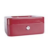 DONAU 5232001PL-04 geldcassette, middelgroot, 200 x 90 x 160 mm, rood