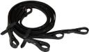 Imperial Riding Dubbele paardenteugels met antislip handvat, zwart, One size