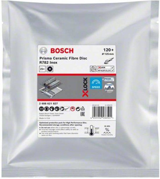 Bosch Accessories 2608621827 Fiberschijf Ø 115 mm - Korrel 120 - 25 stuks