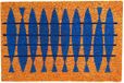 Merkloos Relaxdays Deurmat kokos - vissen - 60x40 cm - antislip