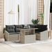 vidaXL Banc de jardin gris clair et gris foncé