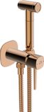Laveo Pola Inbouw toiletbrespuit POLA in roze goud, met één hendel en anti-kalk systeem, staal/messing, slanglengte 1500 mm, modelnummer BAP_831P