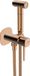 Laveo Pola Inbouw toiletbrespuit POLA in roze goud, met één hendel en anti-kalk systeem, staal/messing, slanglengte 1500 mm, modelnummer BAP_831P