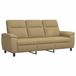 vidaXL Sofa Lichtbruin Stof 214 x 90 x 95 cm