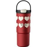 GOOM Worth Series Tumbler - 780 ml - Rouge - Acier inoxydable - Avec infuseur à thé et poignée