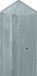 Berton© Schutting betonpaal - Glad - Premium antraciet - 10x10 cm - 250 cm, Tussenpaal