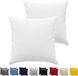 Dreamzie Kussensloop (Set van 2) – Wit Katoen - Voor Kussens 60 x 60 cm - 100% Jersey Katoen