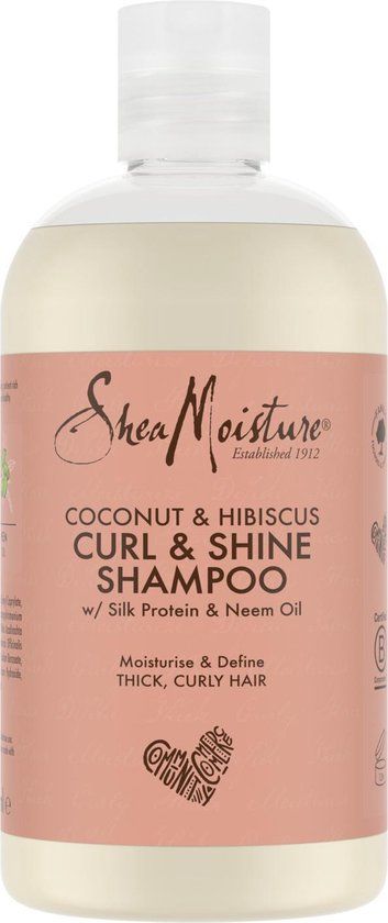 Shea Moisture Coconut & Hibiscus Curl & Shine Shampoo - 384 ml