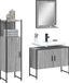 Maison Exclusive - Ensemble de meubles de salle de bain 3 pièces gris Sonoma en bois composite