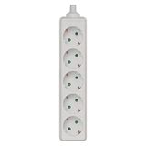 EMOS 5-voudige stekkerdoos SCHUKO zonder kabel, met kinderbeveiliging, voor binnen, vervangende stekkerdoos zonder schakelaar