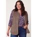 Miss Etam Plus teddy gilet - beige