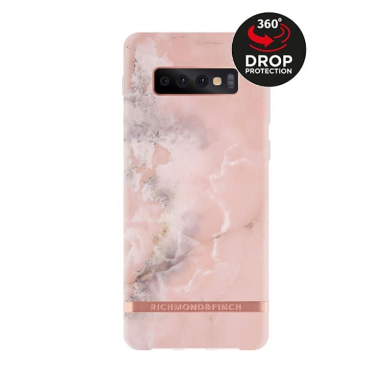 Richmond & Finch Galaxy S10+ Marble Rose Gold Case - 7350076898128