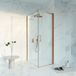 Fortifura Galeria Douchecabine - 70x100x200 - Profiel veiligheidsglas - antikalk - PVD - geborsteld koper