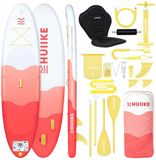 HUIIKE SUP Board - Opblaasbaar Paddle Board met Accessoires, Peddel, Vinnen, Pomp - Stand Up Paddle met Hoge Stabiliteit - 305 x 84 x 15 cm - Max. 130 kg