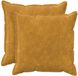 vidaXL - Kussensloop - 2 pcs - HOUTEN - Geel - 60 x 60 cm - Microfiber - Fleece