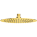 Balneo Pomme De Douche Pluie Or Brillant Ronde Acier Inoxydable Pommeau De Douche 25 Cm Cascade