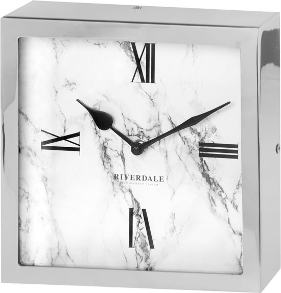 Riverdale Chuck - Tafelklok - 20cm - zilver