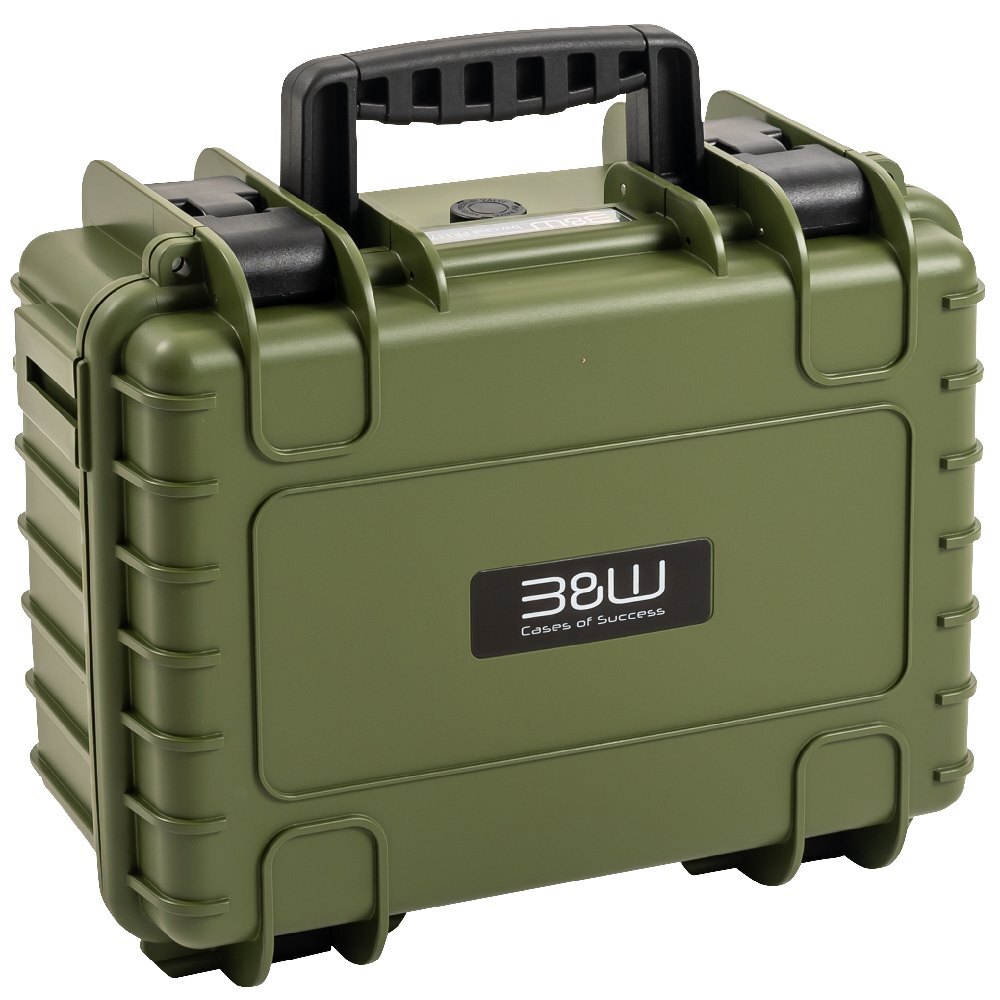 B&W outdoor.cases B&W Outdoor.cases Type 3000 Case for DJI Air 3 , or Air 3 Fly More Combo, bronze-green