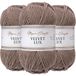 Utopia Crafts Velvet Lux Chenille Garen 3×100g – Superzacht Dik Garen voor Haken & Breien, Dekens, Speelgoed, Amigurumi – Haaknaald 5,5mm, Pluizig (Beige Taupe)