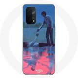 Maniacase Hoesje voor Oppo A74 5G Inktvis spel Seong Gi hun nummer 456 en Cho Sang woo nummer 218