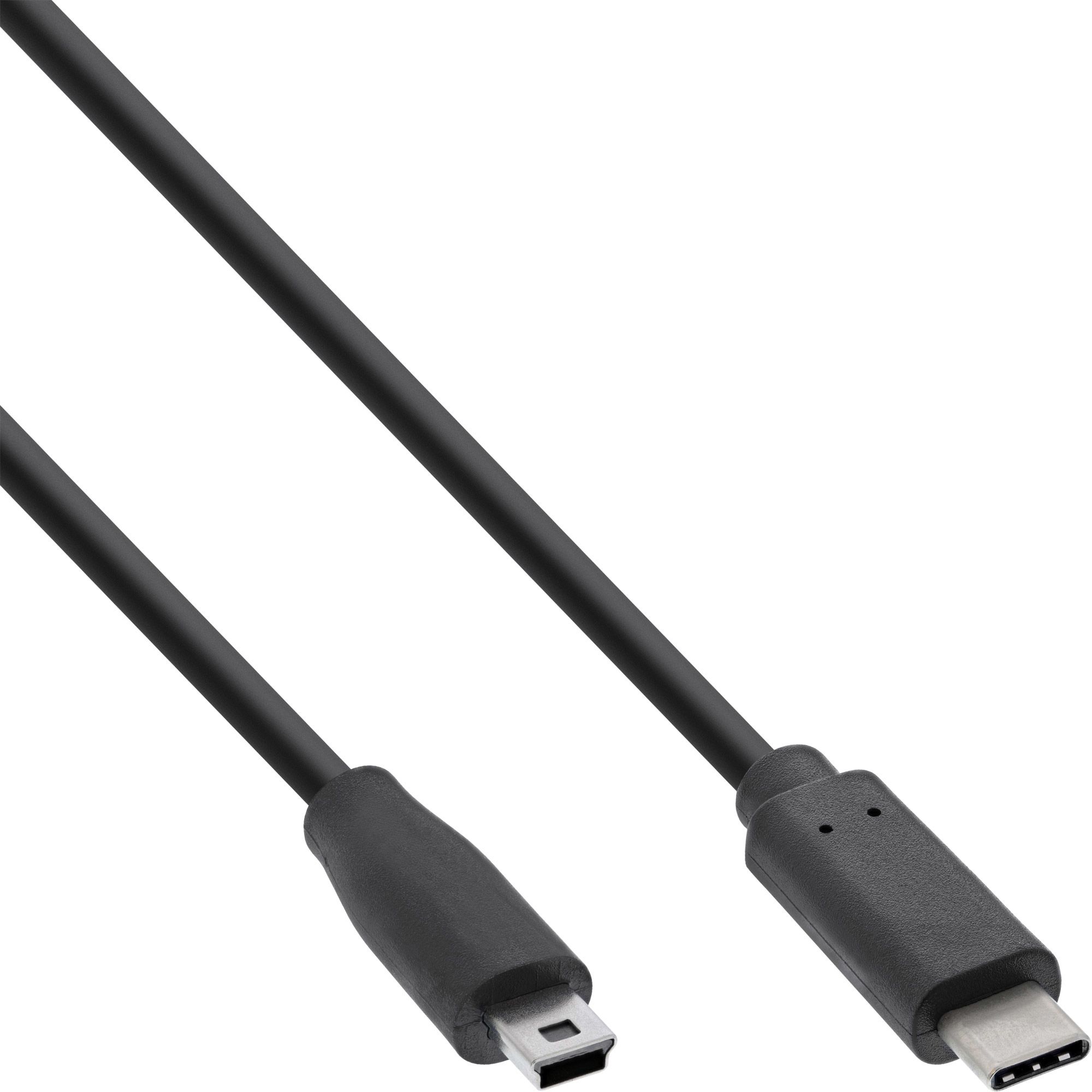 InLine USB C naar Mini-USB B Kabel - 5 meter - Zwart