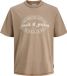 JACK&JONES JJEDOVER PRINT TEE SS CREW NECK SN Heren T-shirt Katoen Monks Robe M