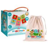 Frootimals Jeu de société de dominos en bois