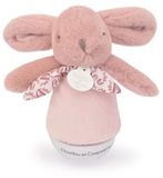 Doudou et Compagnie Muzikaal nachtlampje Culbuto Roze Konijn 16cm