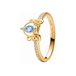 Pandora Disney Dames Ring Gouden plating; Metaal - Goudkleurig - 17.25 mm / maat 54