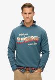 Superdry Travel Postcard sweatshirt met ronde hals en grafische print voor heren