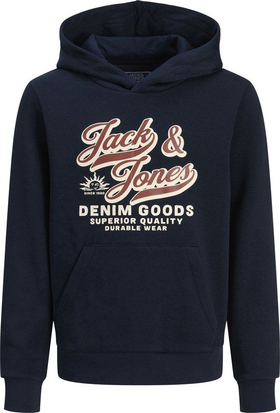 JACK&JONES JJELOGO SWEAT HOOD 2 COL 25/26 NOOS JNR Jongens Sweater 152