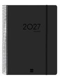 Finocam Ikon Daily Diary 16–Month | Black | Daily Planner. September 2026 to December 2027. International. Day-to-page diary