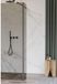 FortiFura Galeria zijwand - 30x200cm - glas rook - 8mm - met hoekprofiel - PVD - geborsteld gunmetal (antraciet)