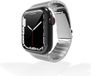 Strap-it Luxe Titanium Band - Geschikt voor Apple Watch bandje - Series 1/2/3/4/5/6/7/8/9/SE/Ultra (2) - Zilver - Titanium horlogeband met RVS vlindersluiting - iWatch bandje voor maat: 42 mm 44 mm 45 mm 49 mm
