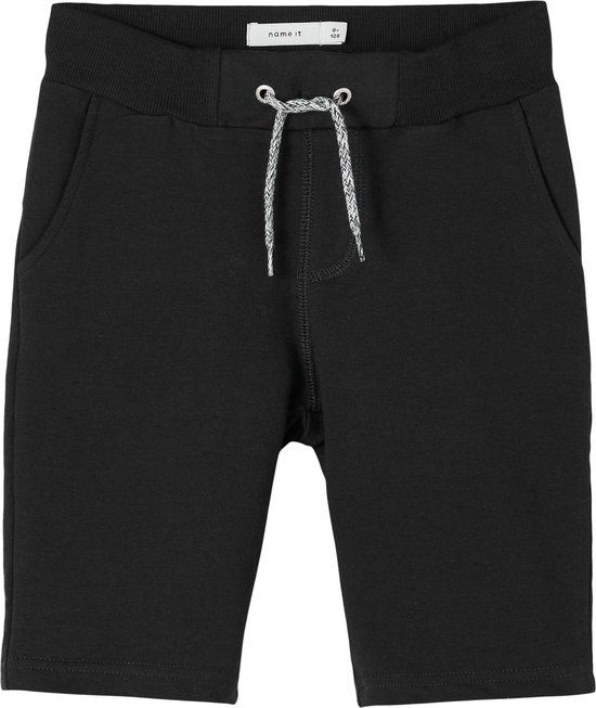 NAME IT NKMHONK SWE LONG SHORTS UNB NOOS - Jongens - Maat 122 - Zwart