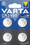 VARTA Knoopcelbatterijen CR2450, 4 stuks