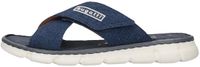 Bugatti Sandalen Dario Heren Donkerblauw Leer Maat 41