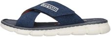 Bugatti Sandalen Dario Heren Donkerblauw Leer Maat 41