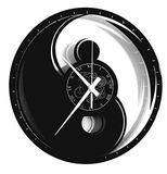 Instant Karma Clocks Wandklok Yin Yang Boho Mandala Hamsa Vintage Handgemaakt