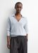 comma Strickpullover lichtblauw