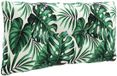 vidaXL Coussin de dossier PUTTEN 100% Polyester Motif Feuille 80 x 40 x 10 cm