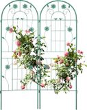 Relaxdays Plantenklimrek Set van 2 - 150 x 50 cm - Vrijstaand - IJzer