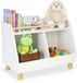 Marque non spécifiée Bibliothèque pour enfants - 53 cm de haut - 2 compartiments - blanc