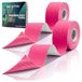 Revity Kinesiotape, Kinesio Tape, ruban médical, dispositif médical CE, set 2 rouleaux 5 cm x 5 m, Rose