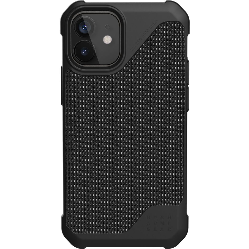 Urban Armor Gear UAG - iPhone 12 mini Hoesje - Back Case Metropolis LT Stof Zwart