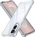 Techsuit Hoesje geschikt voor Samsung Galaxy S25 Edge - Shockproof Silicone Back Cover - Transparant