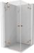 Mexen Lunar Duo cabine de douche battante 80 x 80 cm, transparent, cuivre brossé