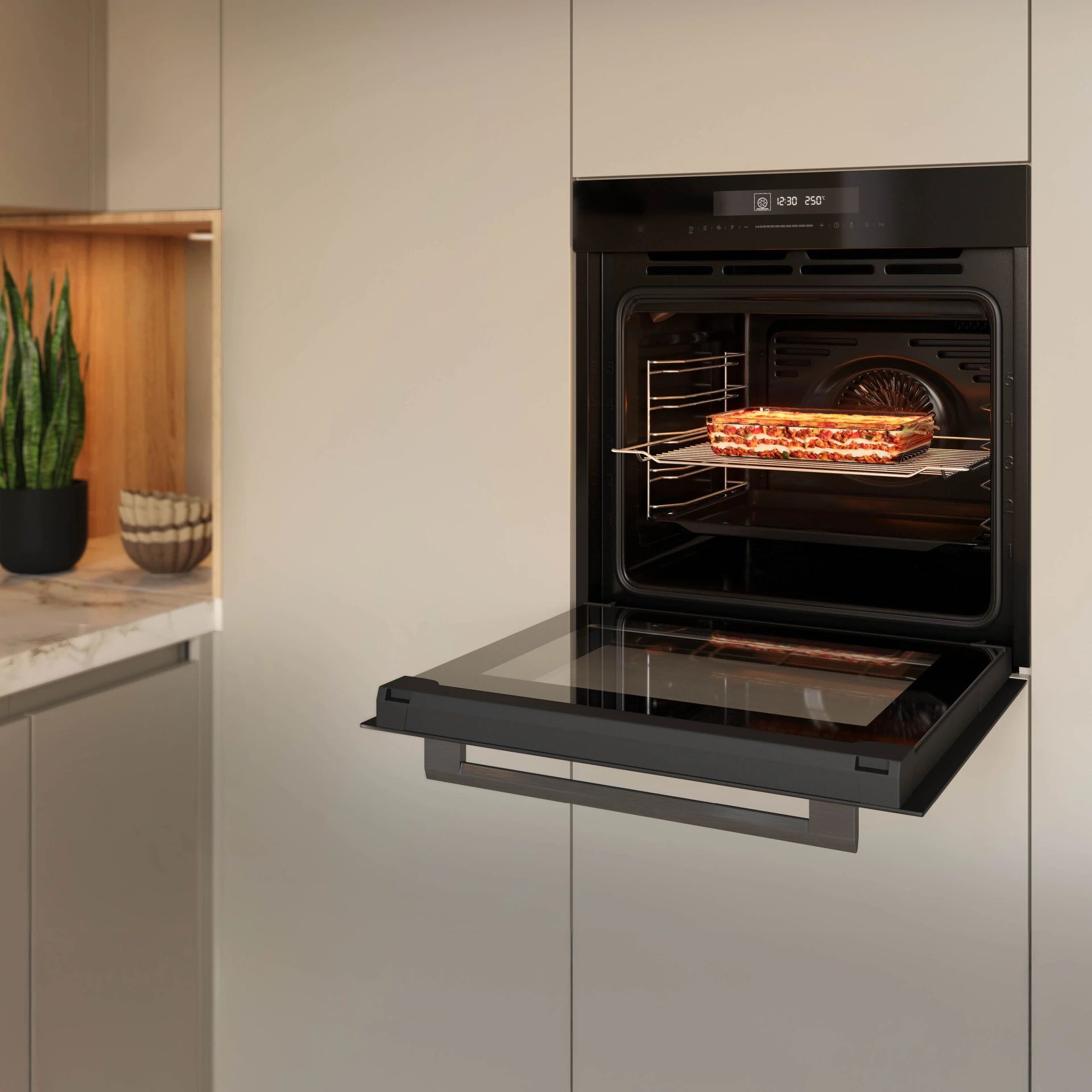 Inventum IMC6035GT - Inbouw combi-oven met magnetron - Zwart
