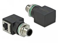DeLOCK 66315 M12 RJ45 Adaptateur Noir
